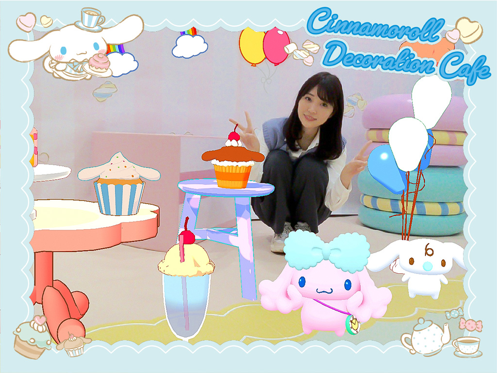シナモロールのデコレーションカフェ/サンリオピューロランド(東京都)