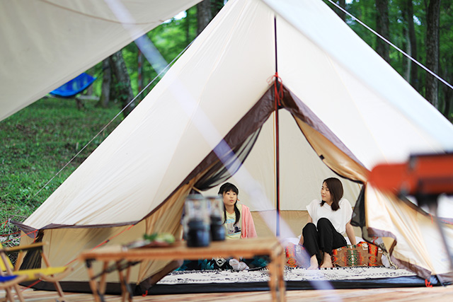 グランピングテント/鳥取にちなんむら モクモクキャンプ（鳥取県/日南町）