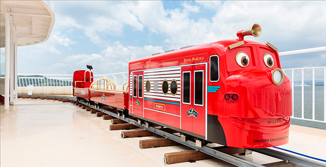 人気キャラクター「ウィルソン」に乗ってみよう/おりんぴあ どりーむせと（岡山県・香川県）