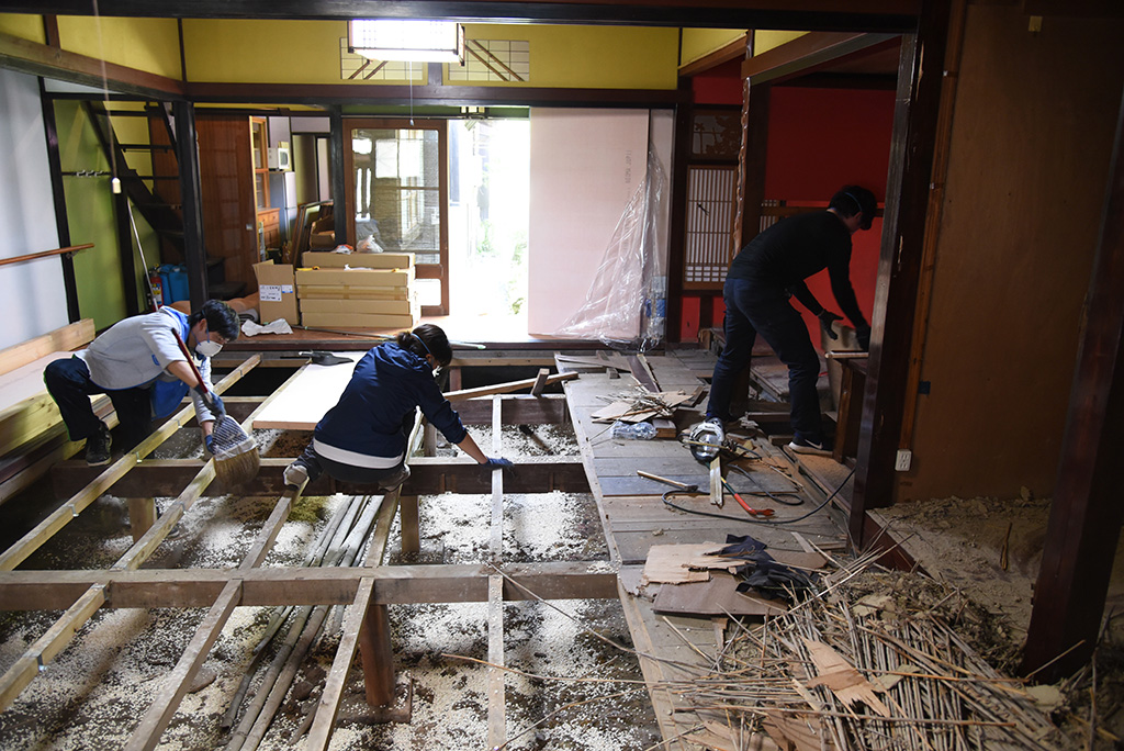 リノベーションの様子/富山移住生活