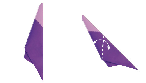 ハシビロコウの折り方9、10