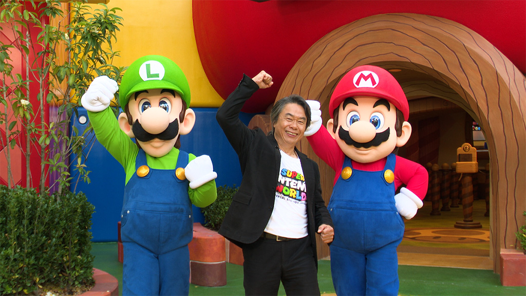 SUPER NINTENDO WORLD スーパー ニンテンドー ワールド　宮本茂氏とマリオ、ルイージ/ユニバーサル・スタジオ・ジャパン（大阪府/大阪市）