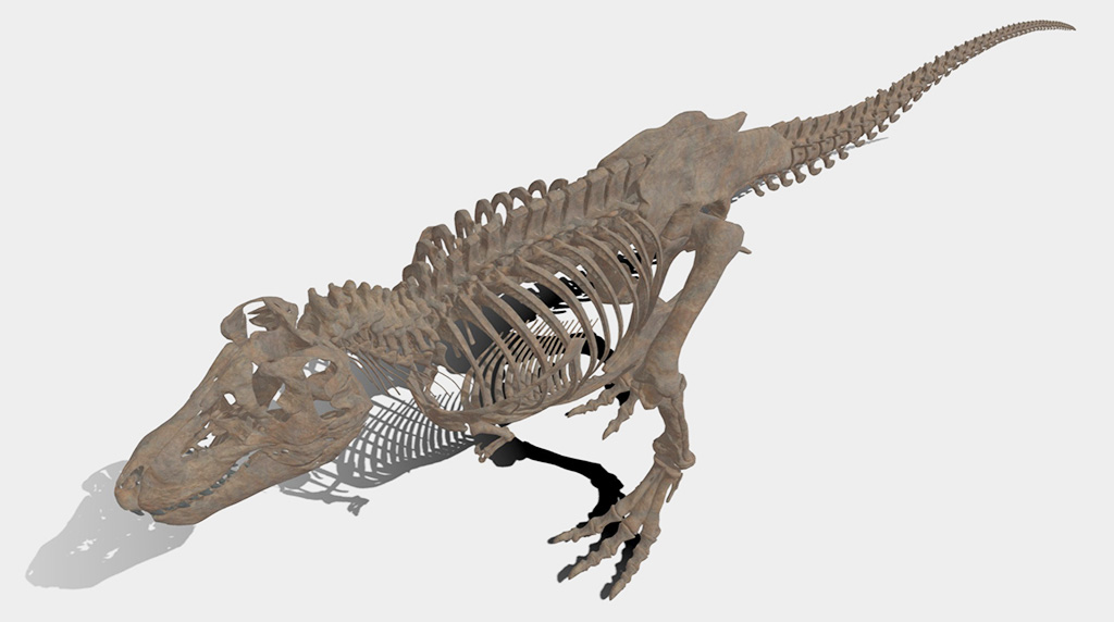 『V×Rダイナソー®』よりティラノサウルスの骨格化石デジタルデータ