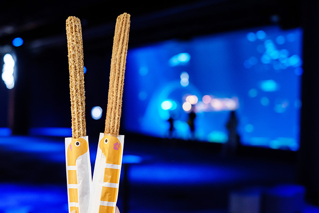 ニシキアナゴのパッケージのチュロス/DMMかりゆし水族館（沖縄県／豊見城市）