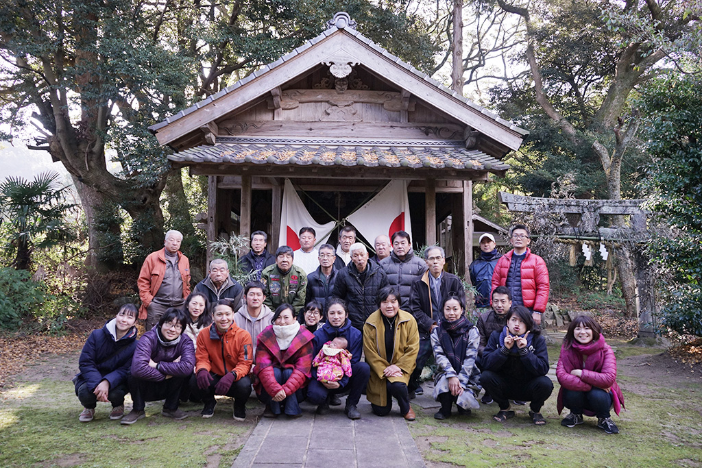 福岡県糸島市の集落の住人