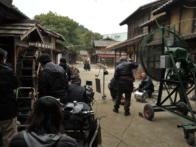 実際の撮影現場に遭遇／東映太秦映画村（京都市右京区）