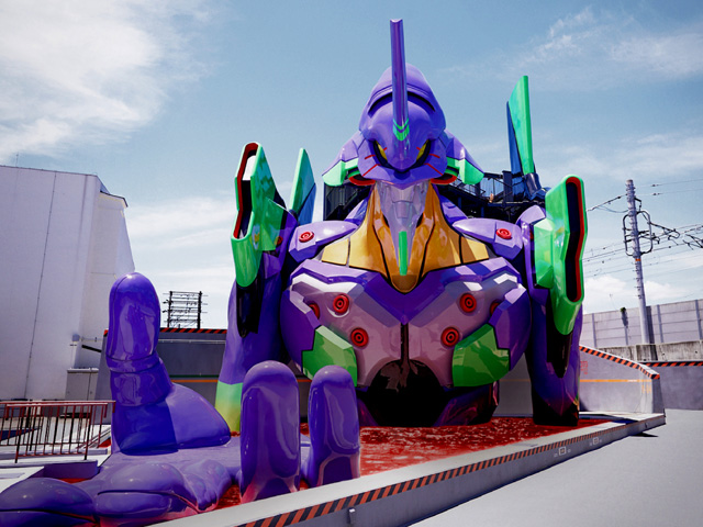 細部まで再現された迫力満点のエヴァ／東映太秦映画村（京都市右京区）