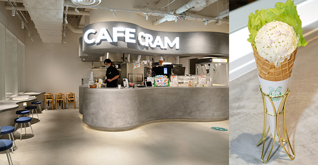 左:カフェ ク ラム 右:ポテサラコーン/カワスイ 川崎水族館(神奈川県/川崎市)