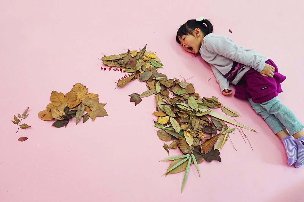 落ち葉アート