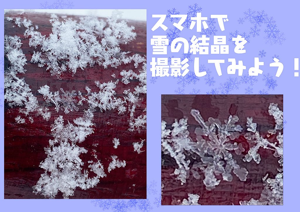 スマホで雪の結晶を撮影してみよう