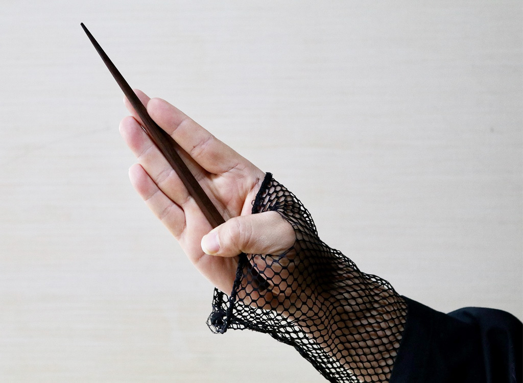 棒手裏剣のお箸の持ち方