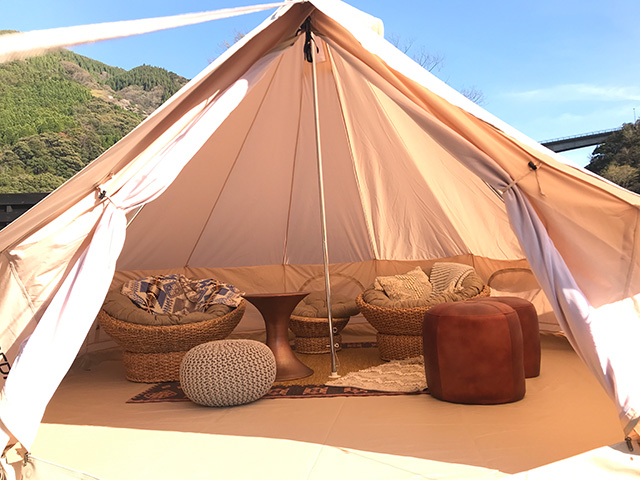 グランピングテント/渓流ヴィラ ITSUKI(熊本県・/五木村)