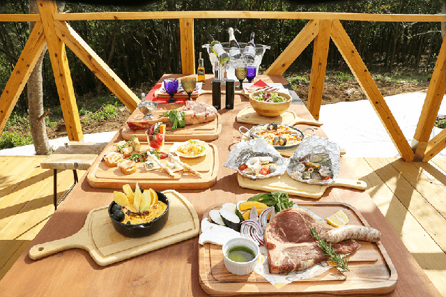 夕食の一例/グランピングリゾートGLANSO(長崎県/長崎市)