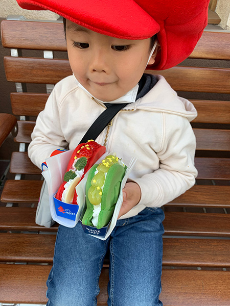 2種のパンケーキ・サンド/USJ「スーパー・ニンテンドー・ワールド」（大阪府/大阪市）