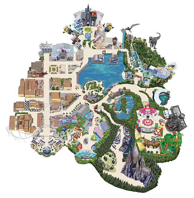 全体のマップ/USJ「スーパー・ニンテンドー・ワールド」（大阪府/大阪市）