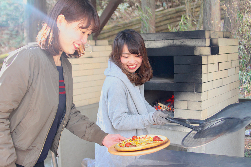 窯で焼くピザ/六甲山アスレチックパークGREENIA(兵庫県/神戸市)