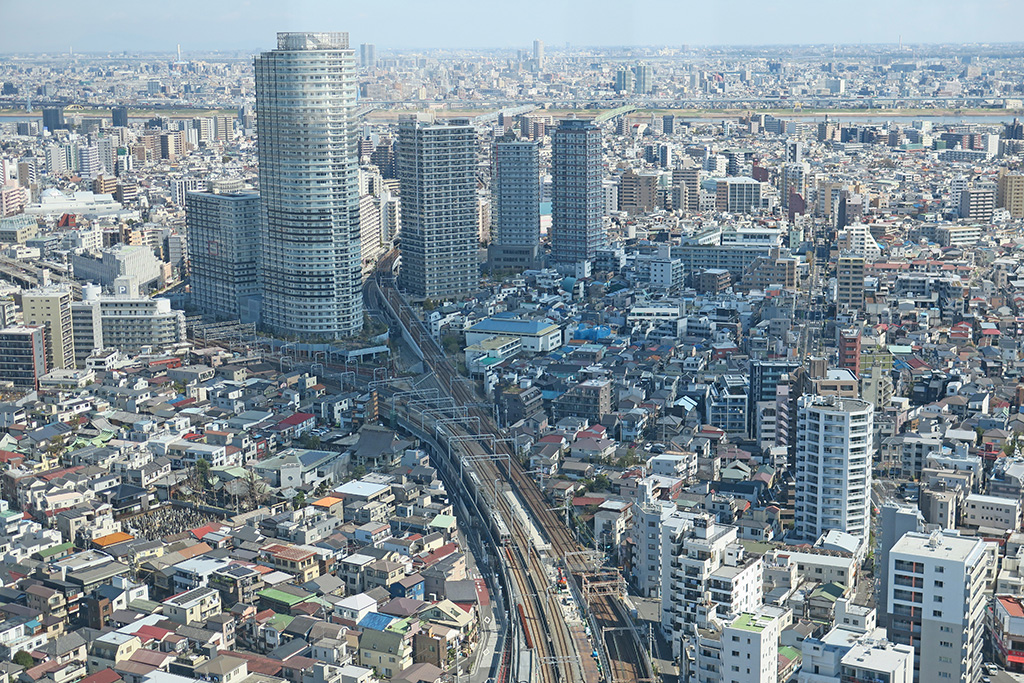 「ソラマチダイニング スカイツリービュー」からの眺め(東京都/墨田区)