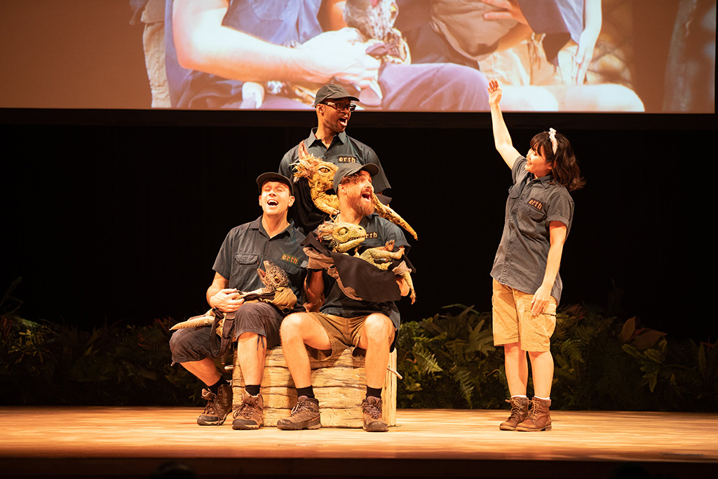 恐竜パークのパフォーマンスショー