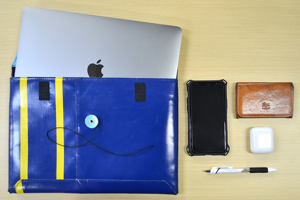 青山さんの仕事道具