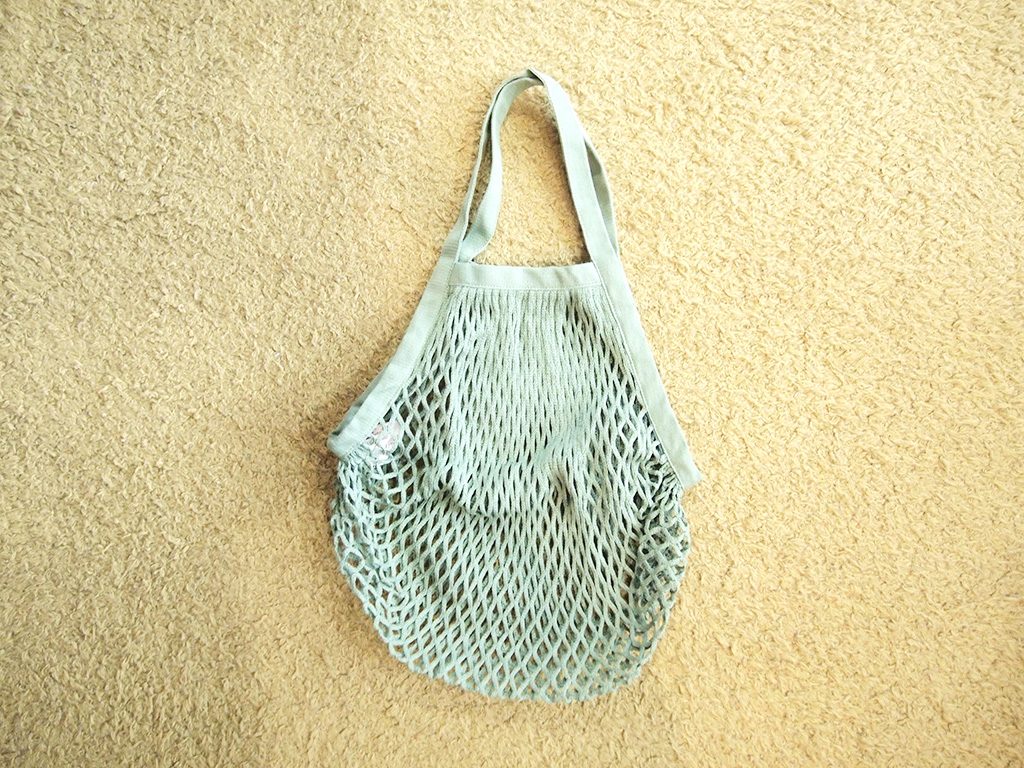 無印良品のコットンメッシュバッグ