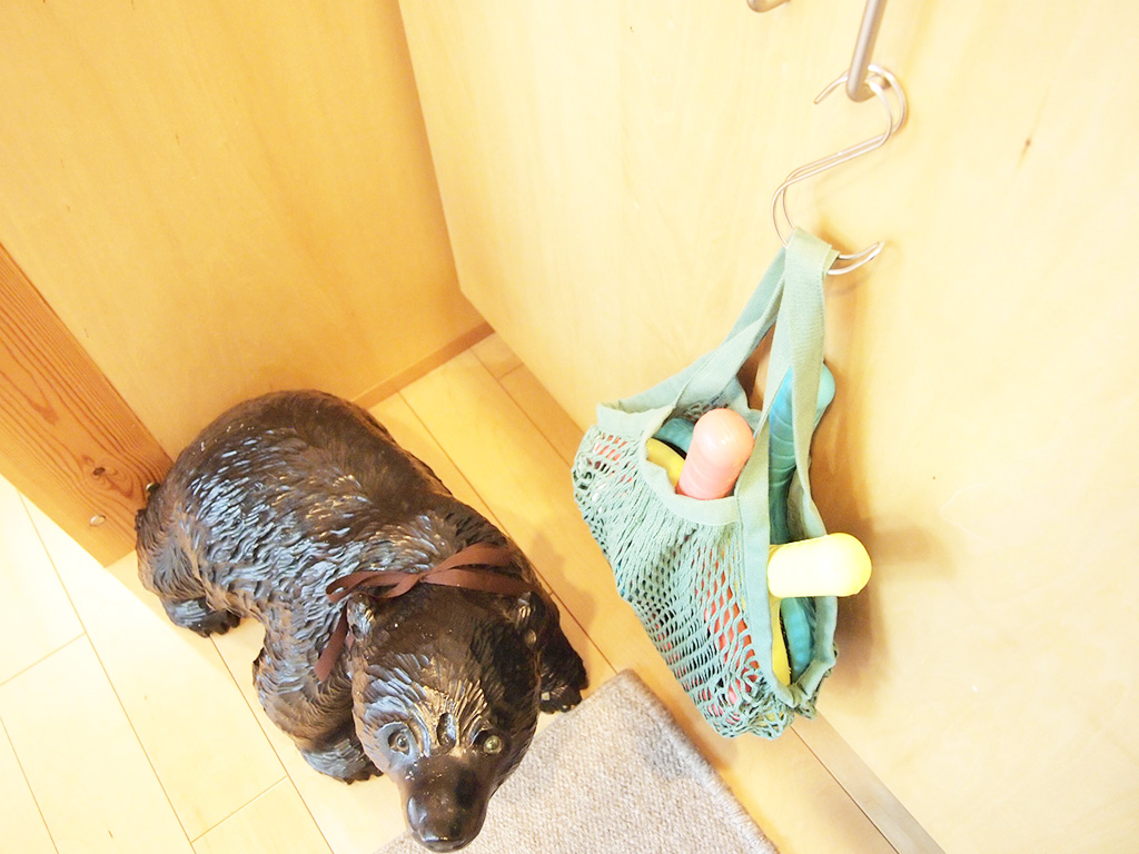 無印良品のコットンメッシュバッグ