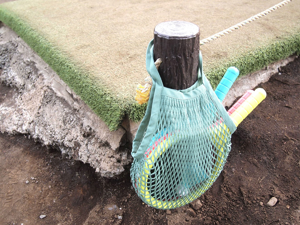 無印良品のコットンメッシュバッグ