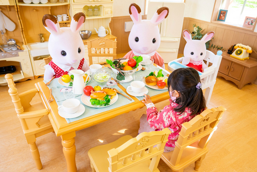 ファミリーと一緒に食卓を囲もう♪/シルバニアパーク（ハーベストの丘）（大阪府/堺市）