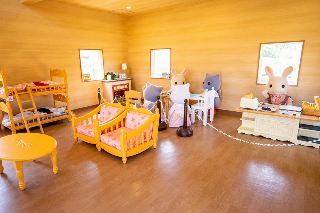 「森のわくわくログハウス」の室内/シルバニアパーク（ハーベストの丘）（大阪府/堺市）