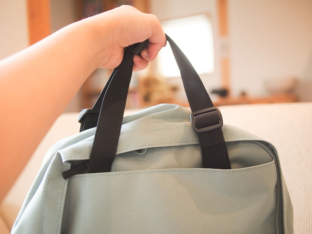 無印良品「手提げとしても使えるリュックサック」
