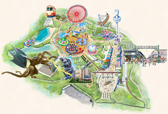 園内マップ/西武園ゆうえんち(埼玉県/所沢市)