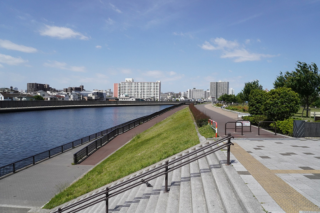 隅田川の川沿い/新田さくら公園（東京都/足立区）