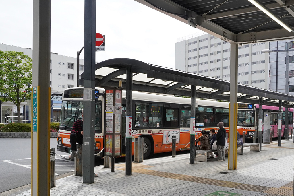 東武バス　竹ノ塚駅東口停留所/陣川戸公園（東京都/足立区）