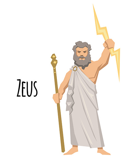 ギリシャ神話には欠かせない全知全能の主神・ゼウス