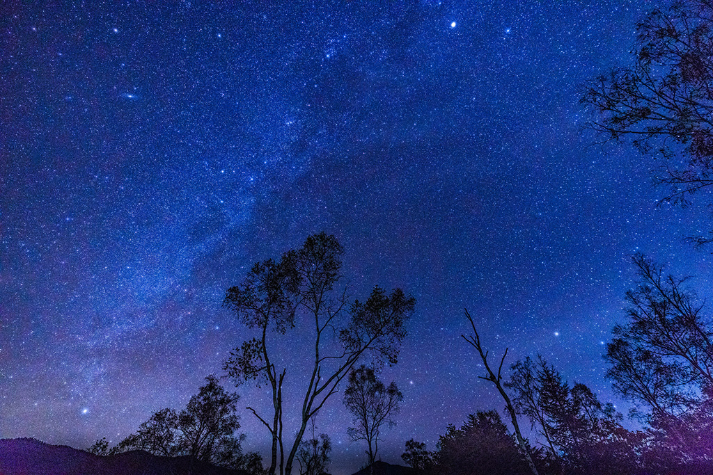 長野県・乗鞍高原から見る天の川
