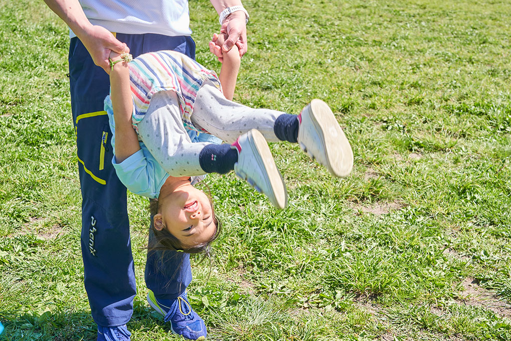 くるりんぱをする様子