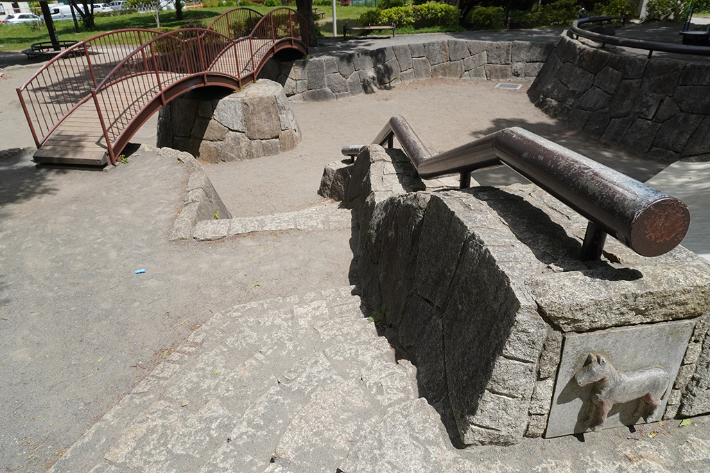 要塞のような石垣/都立祖師谷公園(東京都/世田谷区)
