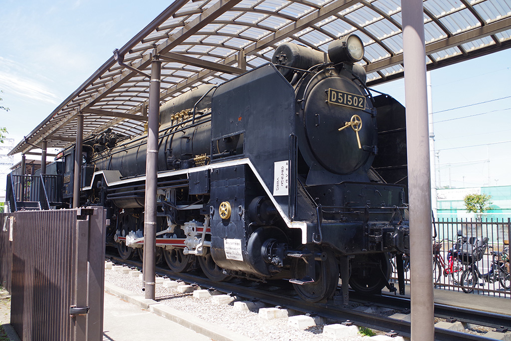 本物のSL車両「D51」の展示/上千葉砂原公園(東京都/葛飾区)