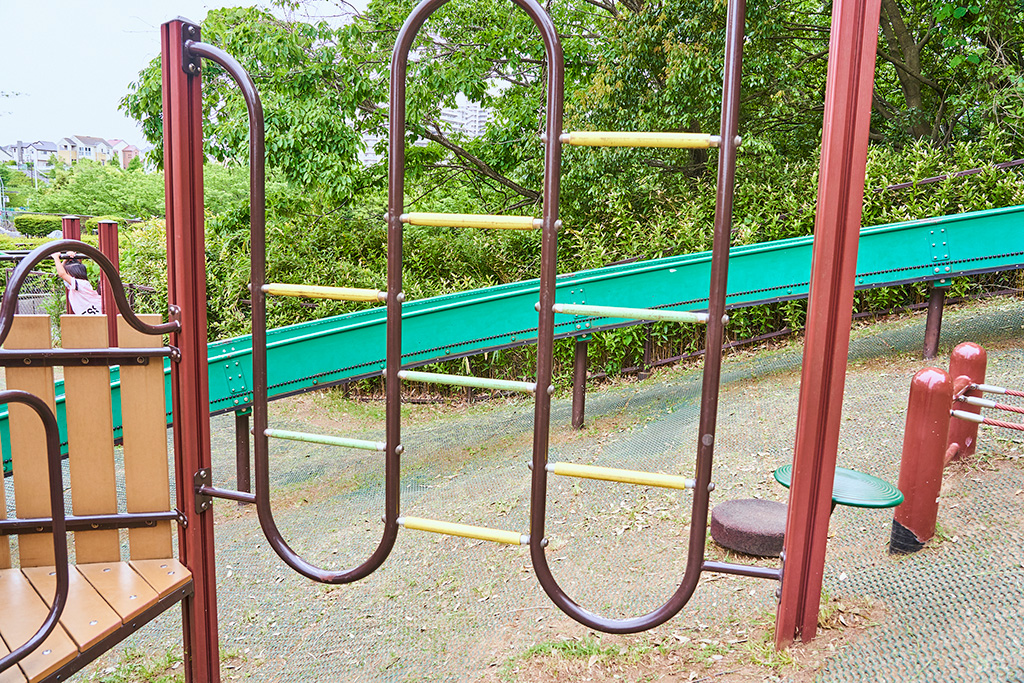 鉄はしご（複合遊具：大）/稲城中央公園（東京都/稲城市）
