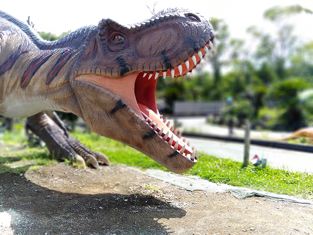 フォトスポットの恐竜/伊豆ぐらんぱる公園（静岡県/伊東市）