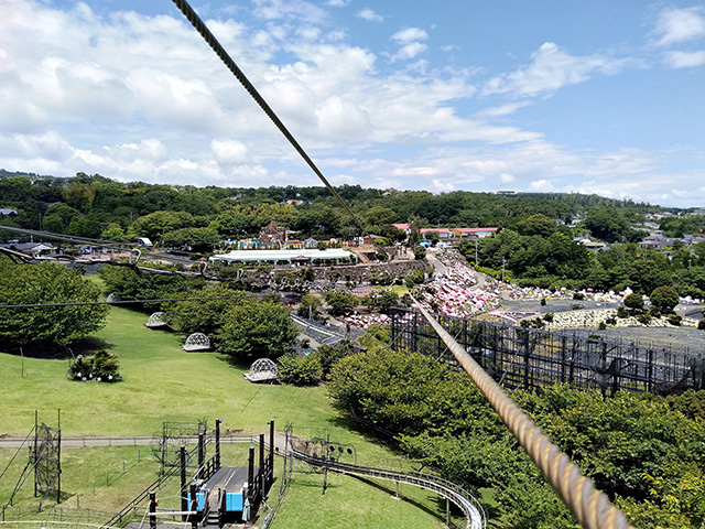 「ジップライン～風KAZE～」からの眺め/伊豆ぐらんぱる公園（静岡県/伊東市）