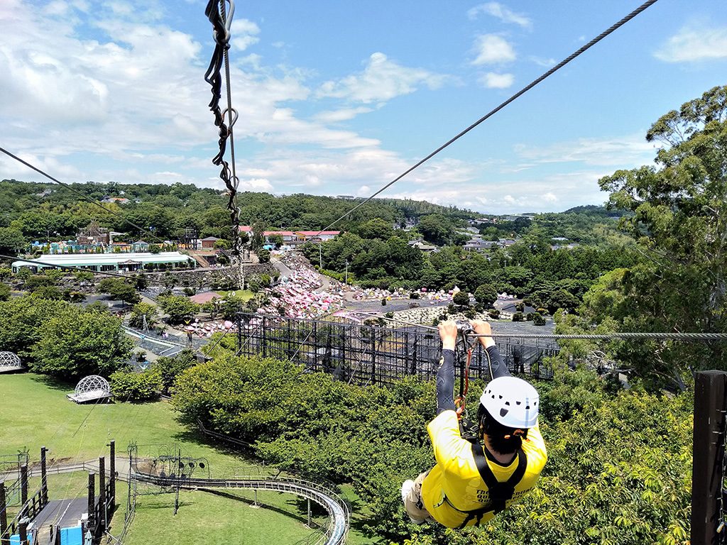 「ジップライン～風KAZE～」/伊豆ぐらんぱる公園（静岡県/伊東市）