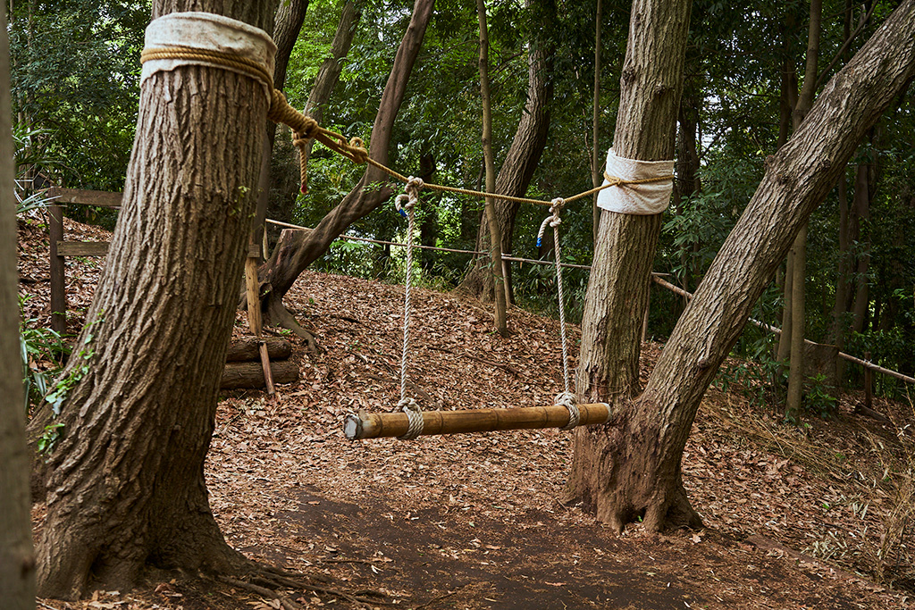 手作りの木製遊具/芹ヶ谷公園（東京都/町田市）