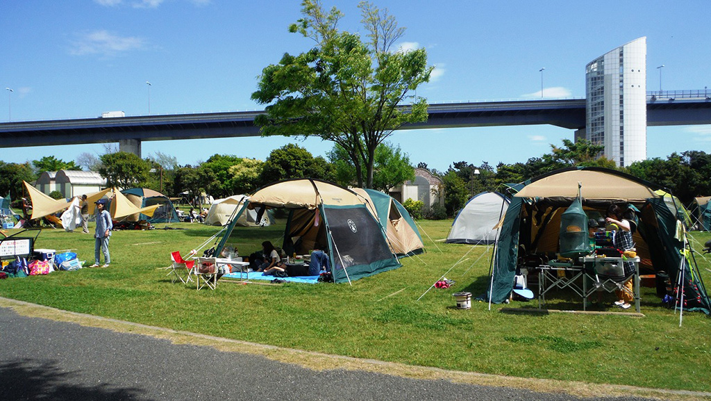「キャンプ場」／若洲公園（東京都／江東区）