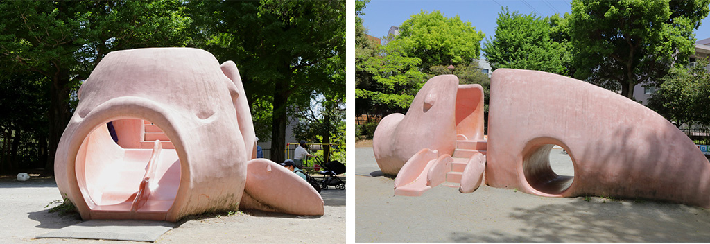 「ブタ型滑り台（ぶた公園）」／駒沢オリンピック公園（東京都／世田谷区）