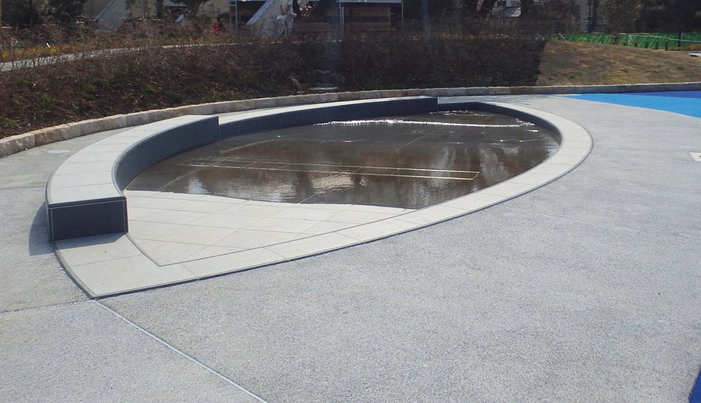 「水遊びスペース」/下高井戸おおぞら公園(東京都/杉並区)