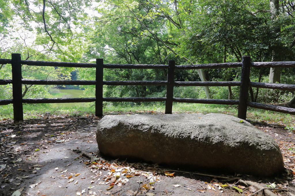 「石のベンチ」／大井ふ頭中央海浜公園なぎさの森（東京都／品川区）