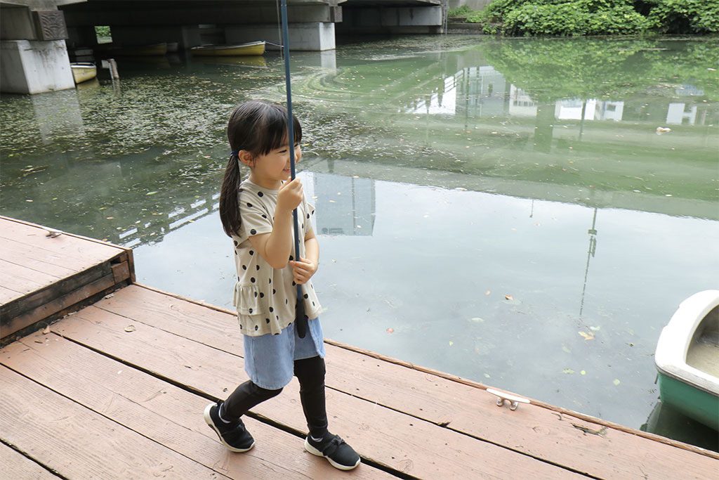 釣り竿の持ち方