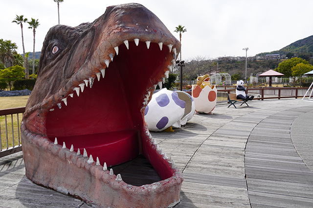 記念撮影ができる恐竜の口/淡路ワールドパークONOKORO(兵庫県/淡路市)