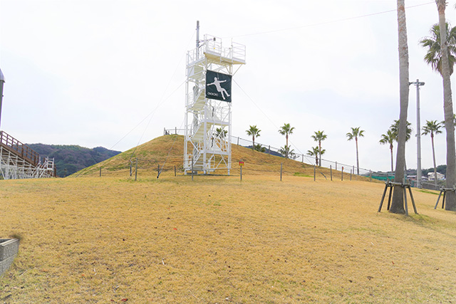 ジップラインアドベンチャーのヤシの木コース/淡路ワールドパークONOKORO(兵庫県/淡路市)