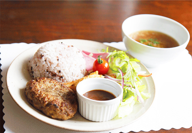 自家製ハンバーグプレート/淡路ファームパーク イングランドの丘（兵庫県/南あわじ市）